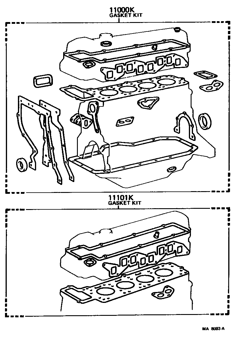 1103 — ENGINE OVERHAUL GASKET KIT