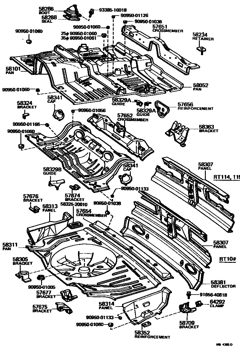 5801 — FLOOR PAN & LOWER BACK PANEL