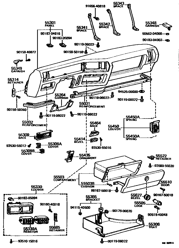 5501 — INSTRUMENT PANEL & GLOVE COMPARTMENT