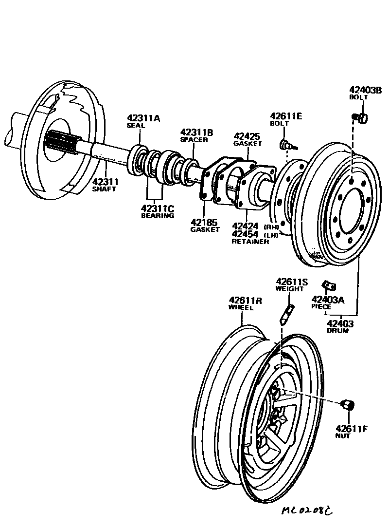 4102 — REAR AXLE SHAFT & HUB