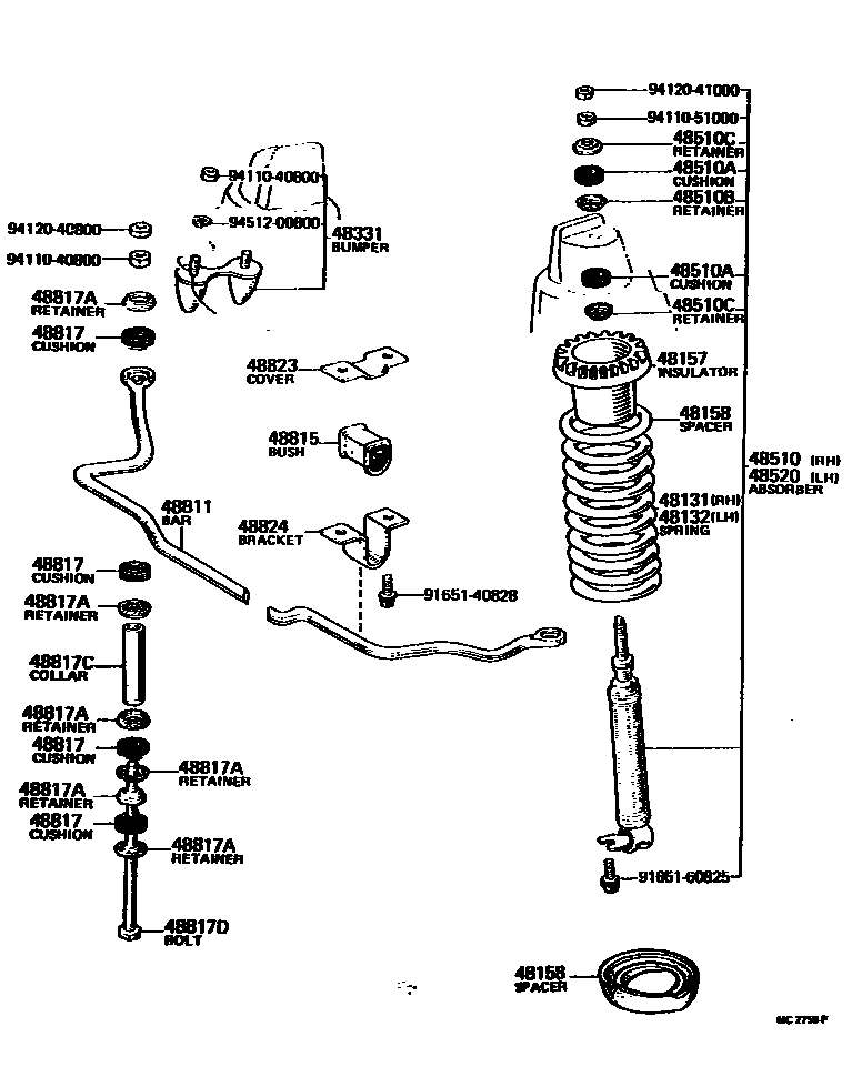 4803 — FRONT SPRING & SHOCK ABSORBER