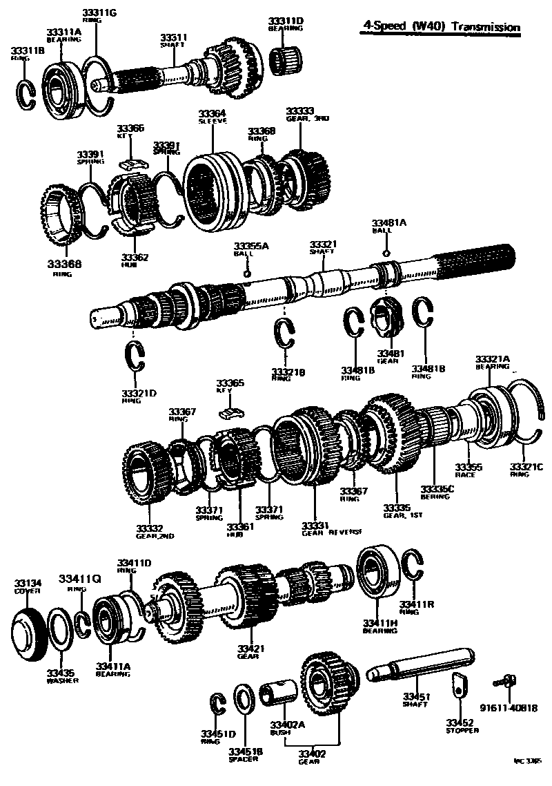 3305 — TRANSMISSION GEAR (MTM)