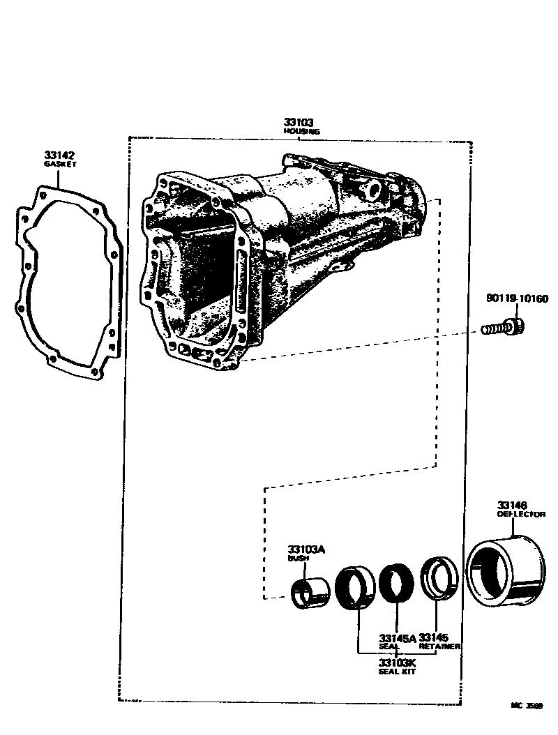 3303 — EXTENSION HOUSING (MTM)