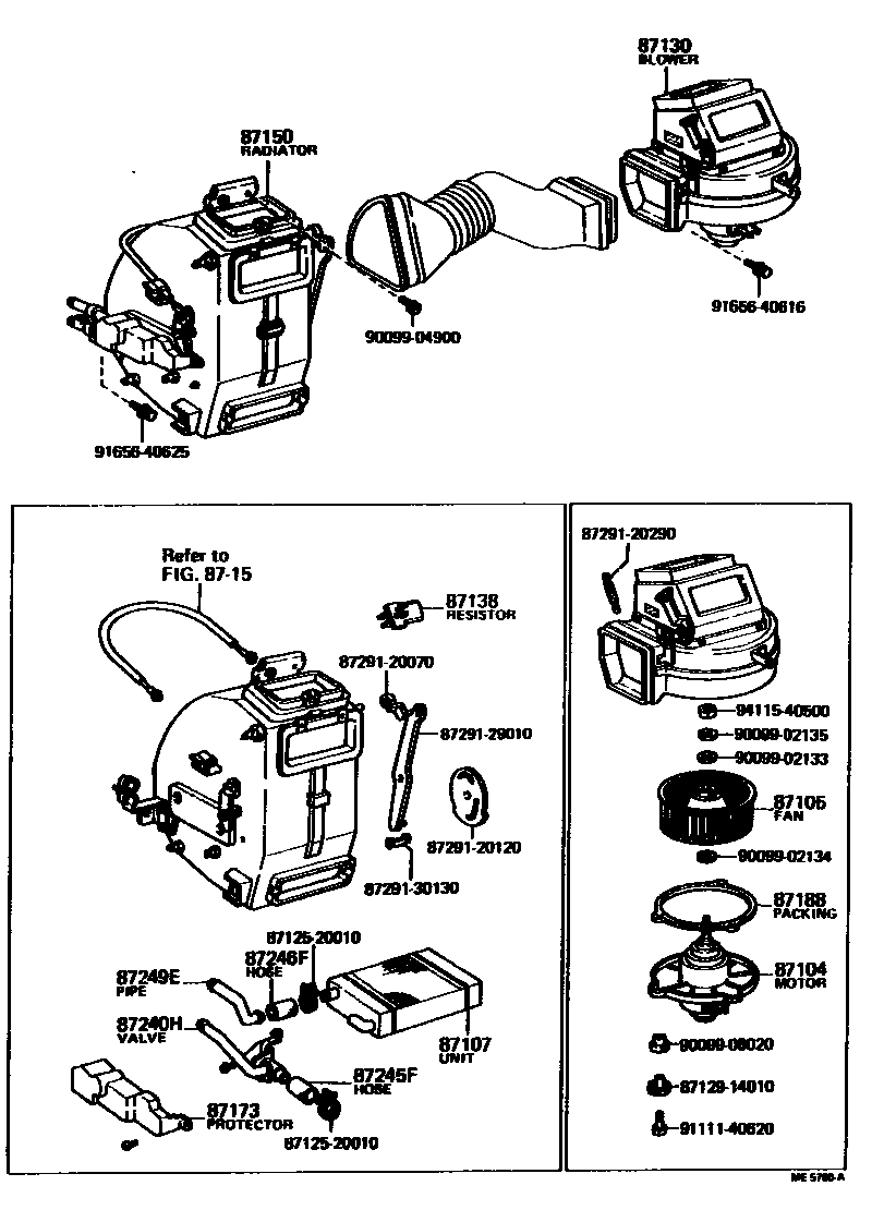 8712 — HEATING & AIR CONDITIONING - HEATER UNIT & BLOWER