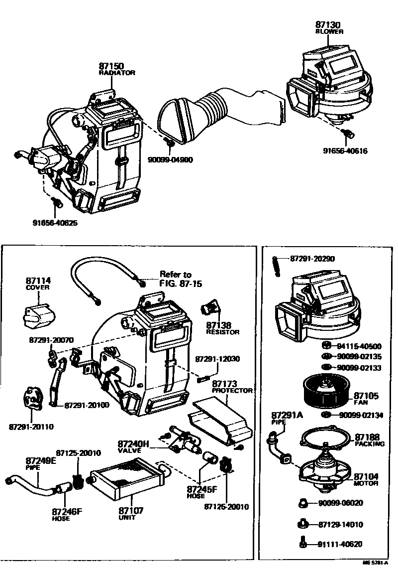 8712 — HEATING & AIR CONDITIONING - HEATER UNIT & BLOWER