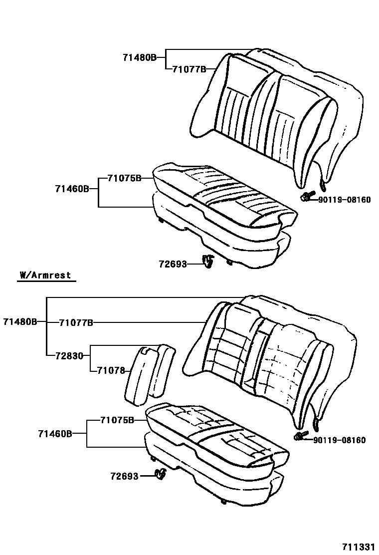 7102 — REAR SEAT & SEAT TRACK