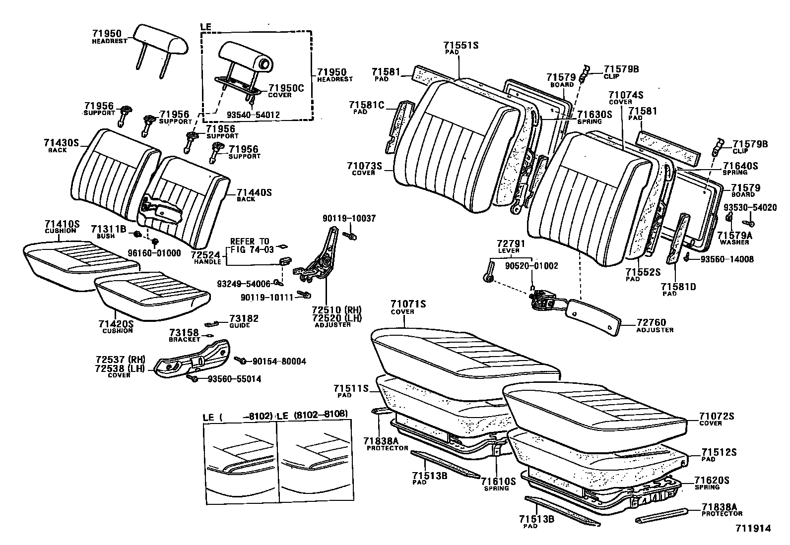 7101 — FRONT SEAT & SEAT TRACK