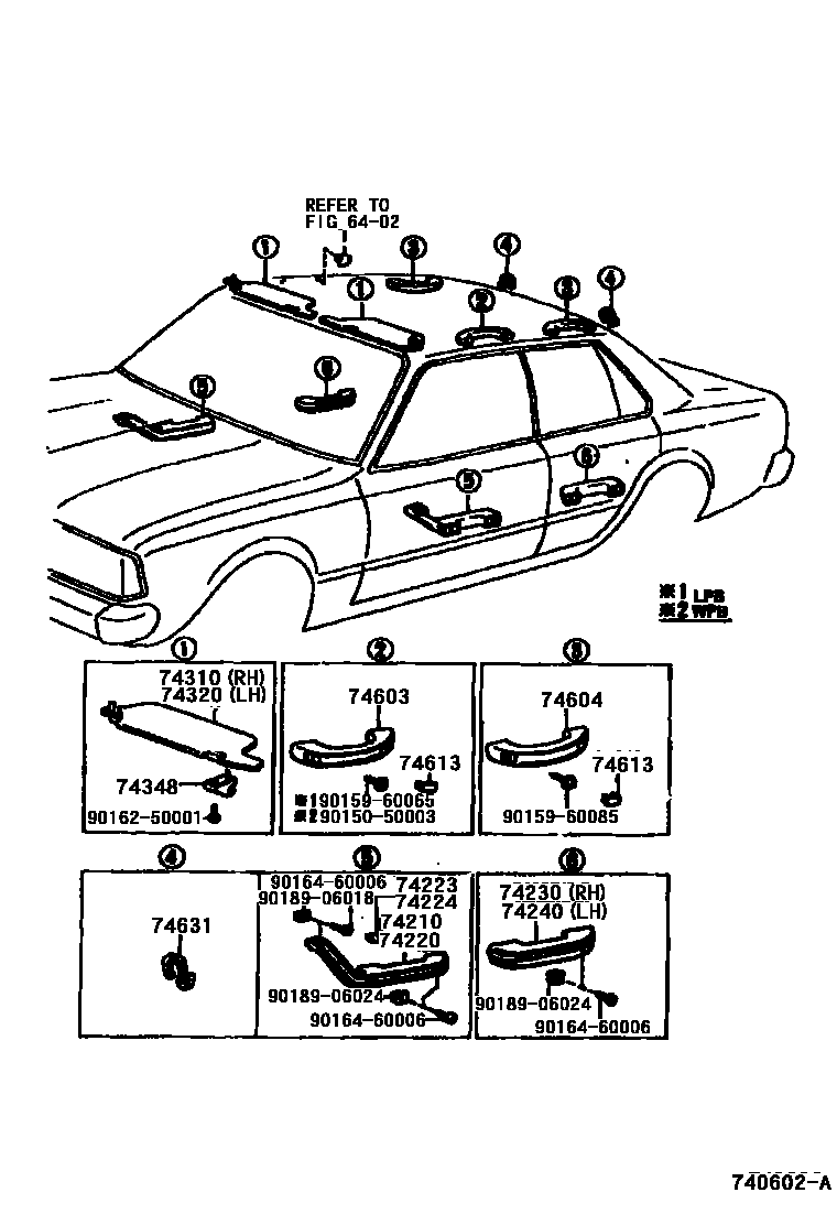 7401 — ARMREST & VISOR