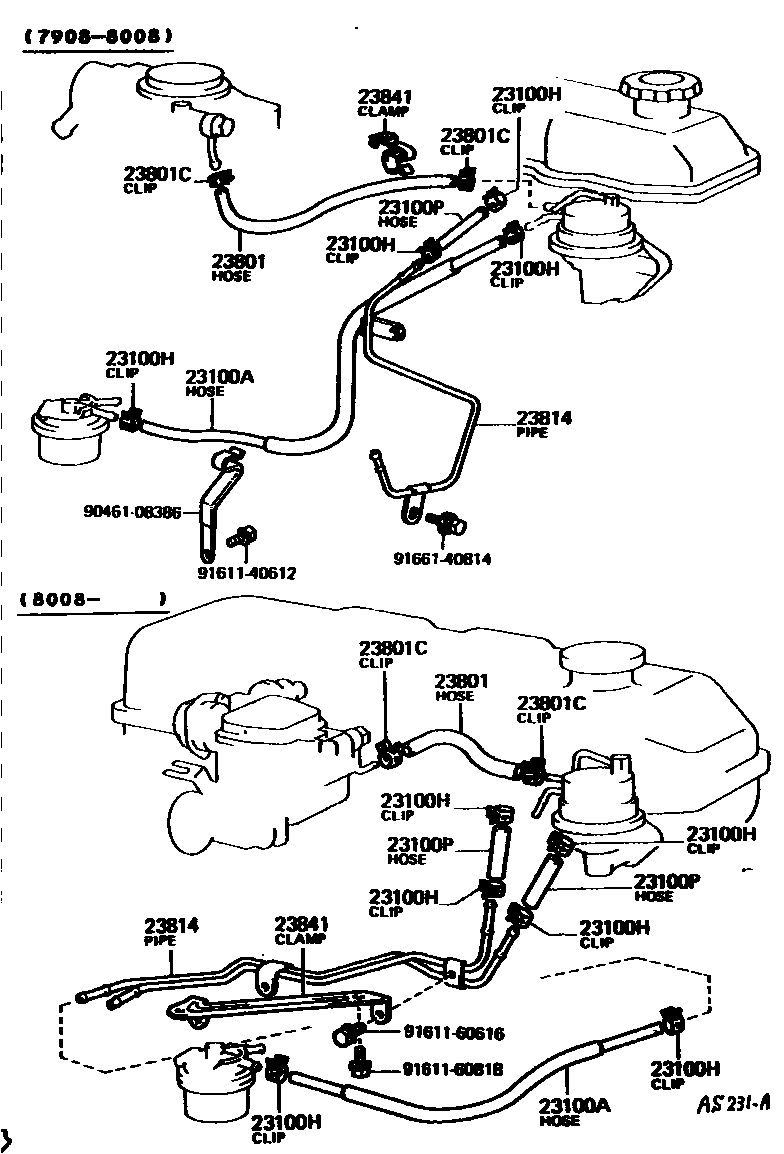 2101 — FUEL PIPE & CLAMP