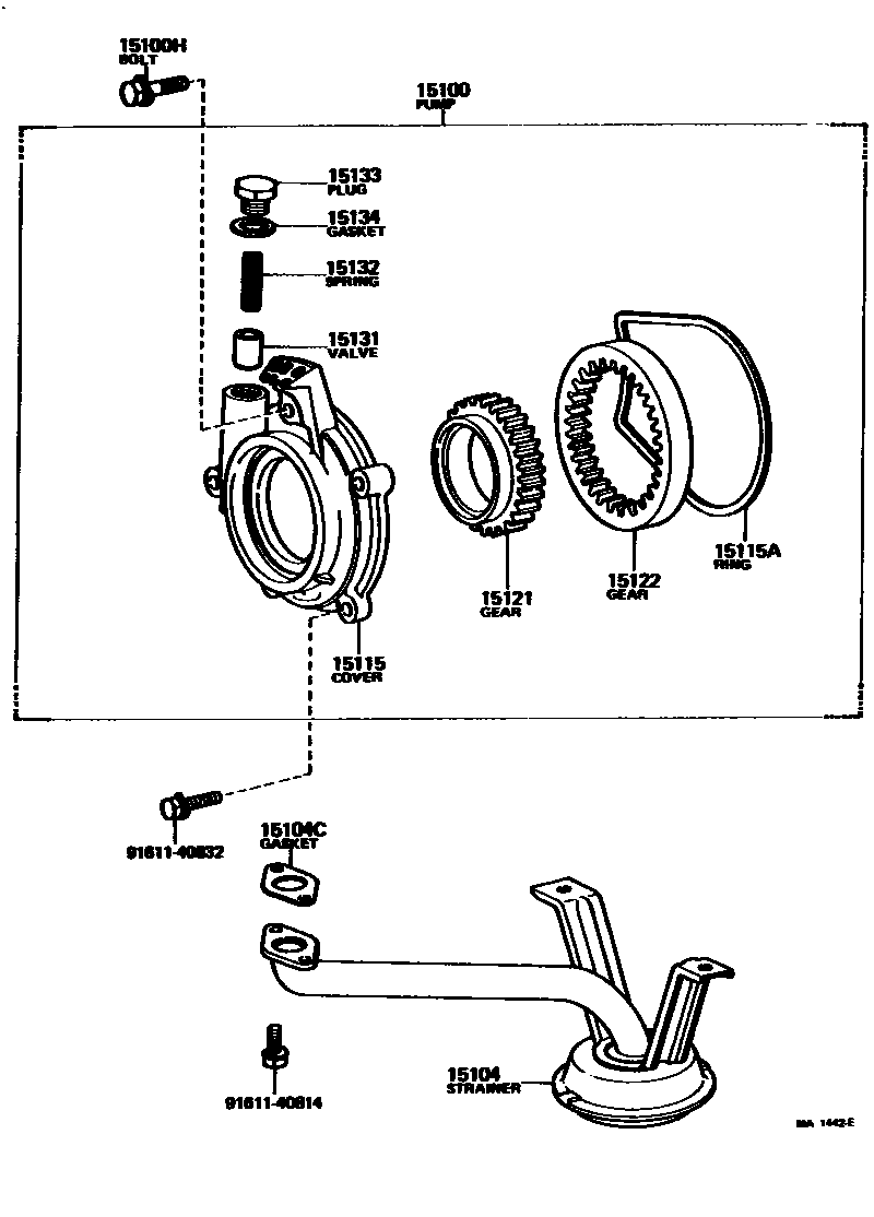 1501 — ENGINE OIL PUMP