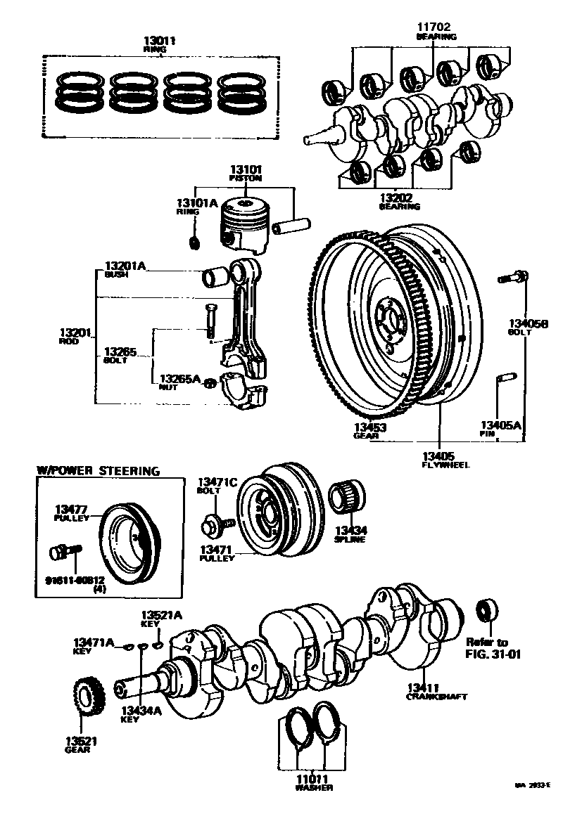 1301 — CRANKSHAFT & PISTON