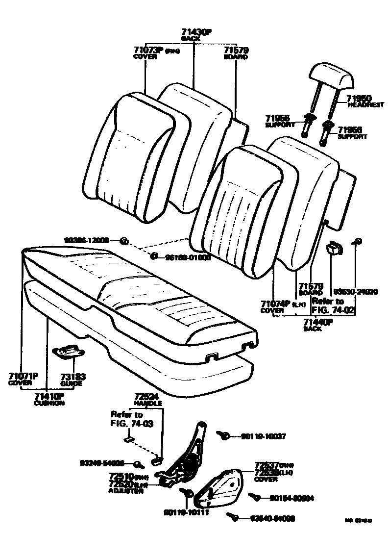 7101 — FRONT SEAT & SEAT TRACK