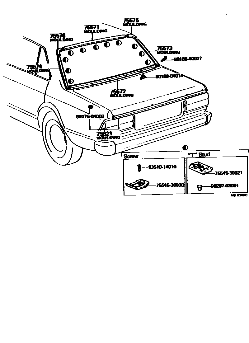 7504 — REAR MOULDING