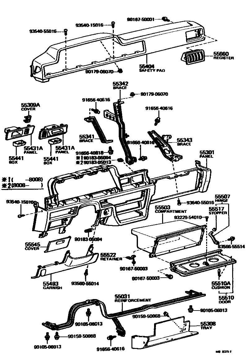 5501 — INSTRUMENT PANEL & GLOVE COMPARTMENT