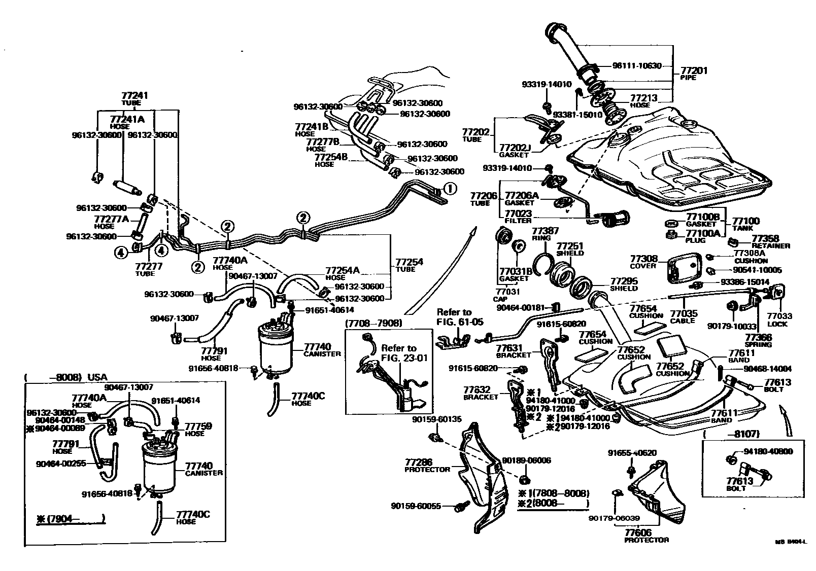 7701 — FUEL TANK & TUBE