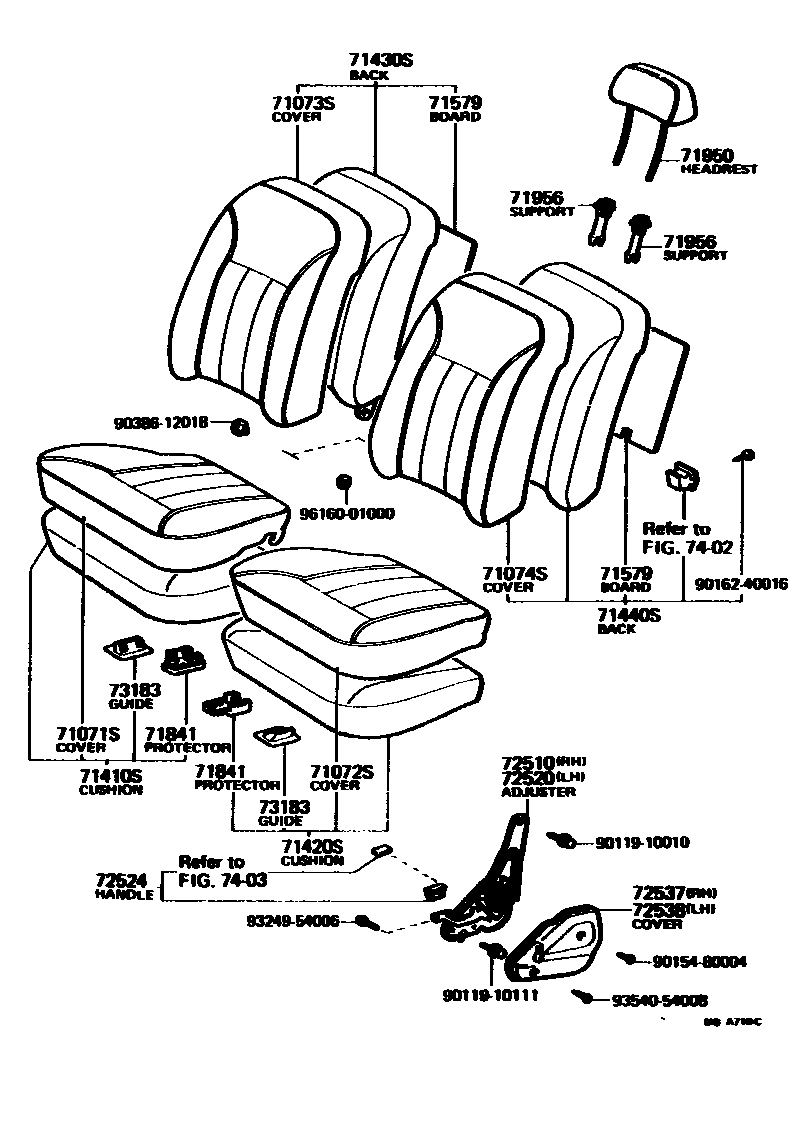 7101 — FRONT SEAT & SEAT TRACK