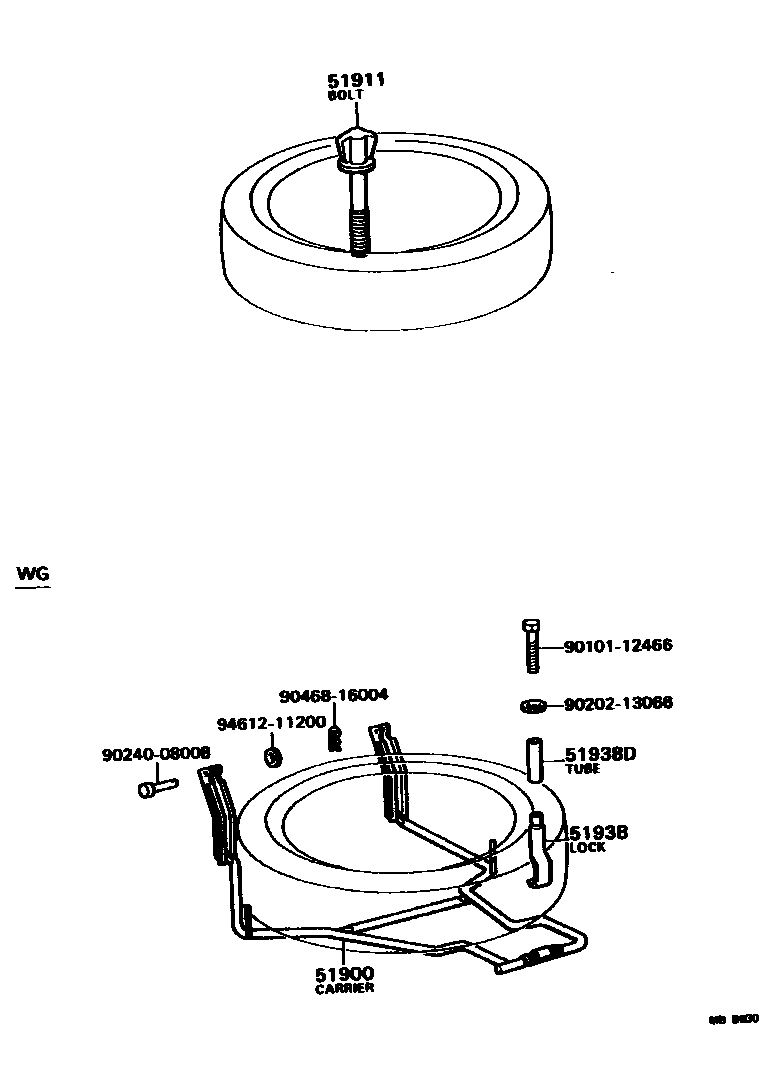 5104 — SPARE WHEEL CARRIER