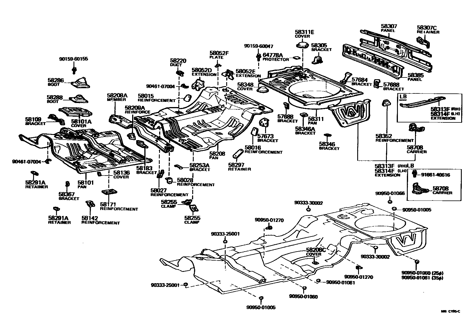 5801 — FLOOR PAN & LOWER BACK PANEL