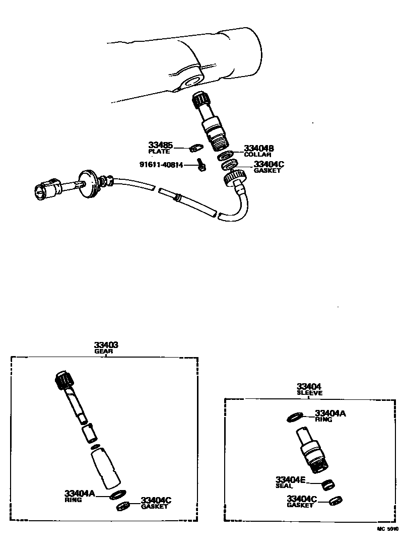 3304 — SPEEDOMETER DRIVEN GEAR (MTM)