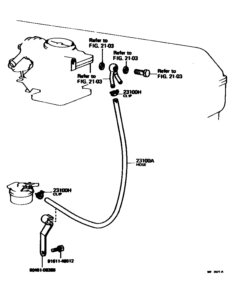 2101 — FUEL PIPE & CLAMP