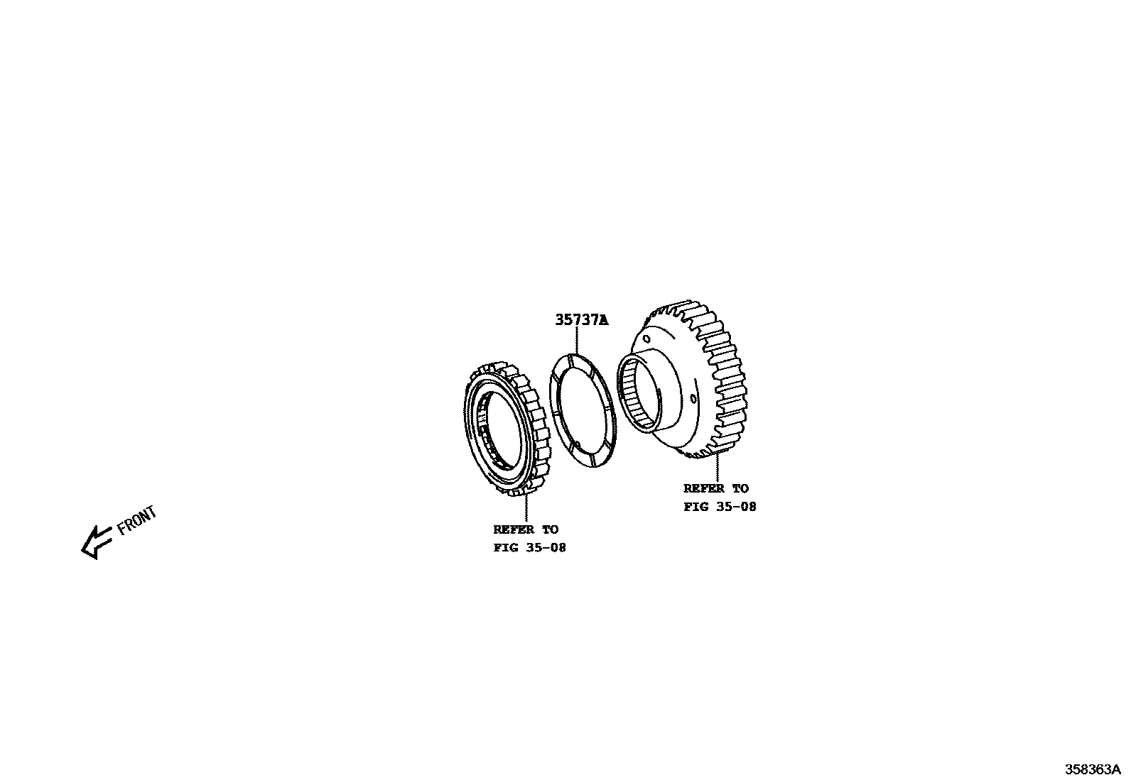 3510 — PLANETARY GEAR, REVERSE PISTON & COUNTER GEAR(ATM)