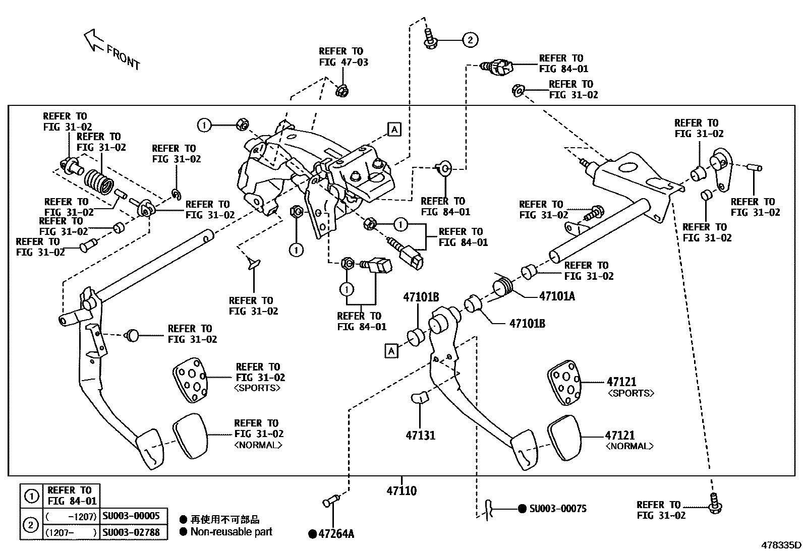 4701 — BRAKE PEDAL & BRACKET