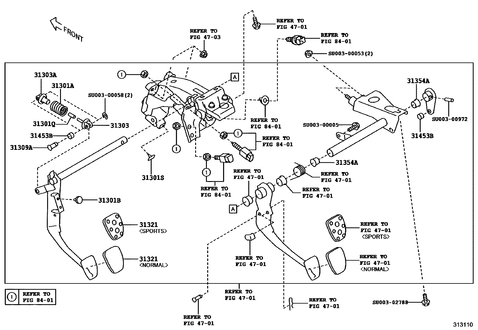 3102 — CLUTCH PEDAL & FLEXIBLE HOSE
