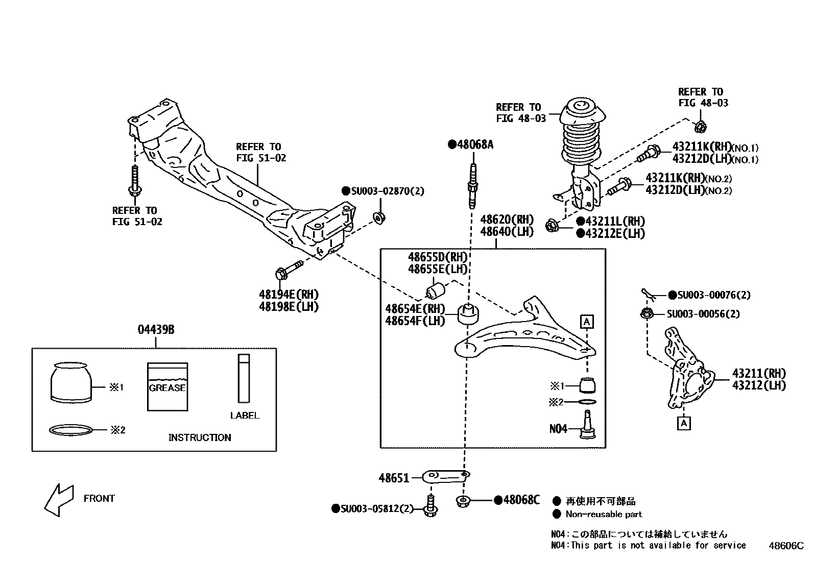 4802 — FRONT AXLE ARM & STEERING KNUCKLE
