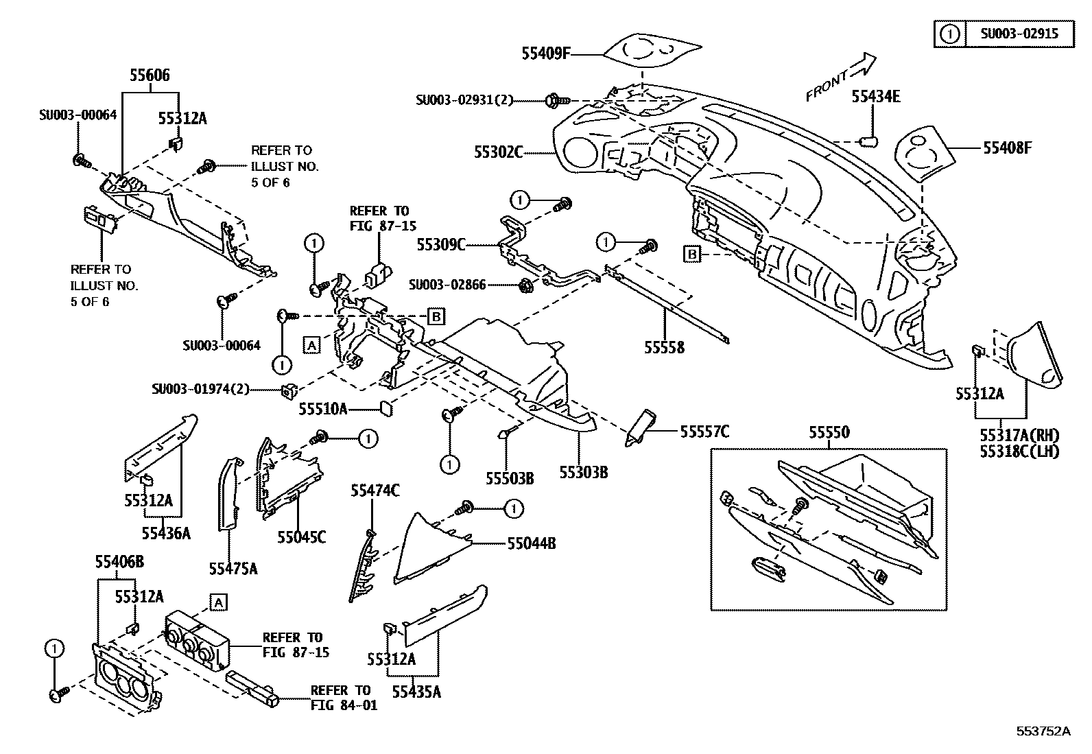 5501 — INSTRUMENT PANEL & GLOVE COMPARTMENT