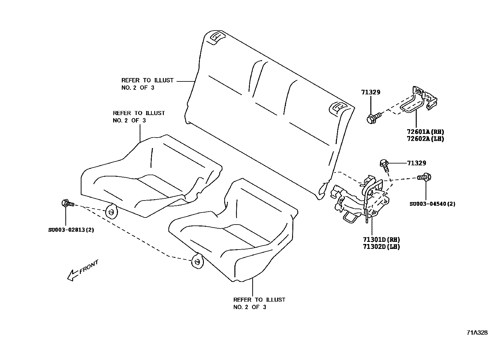 7102 — REAR SEAT & SEAT TRACK