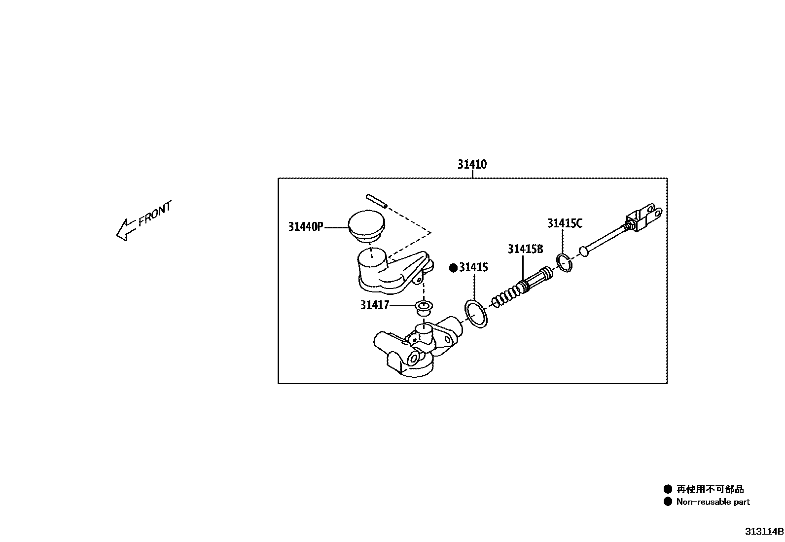 3103 — CLUTCH MASTER CYLINDER