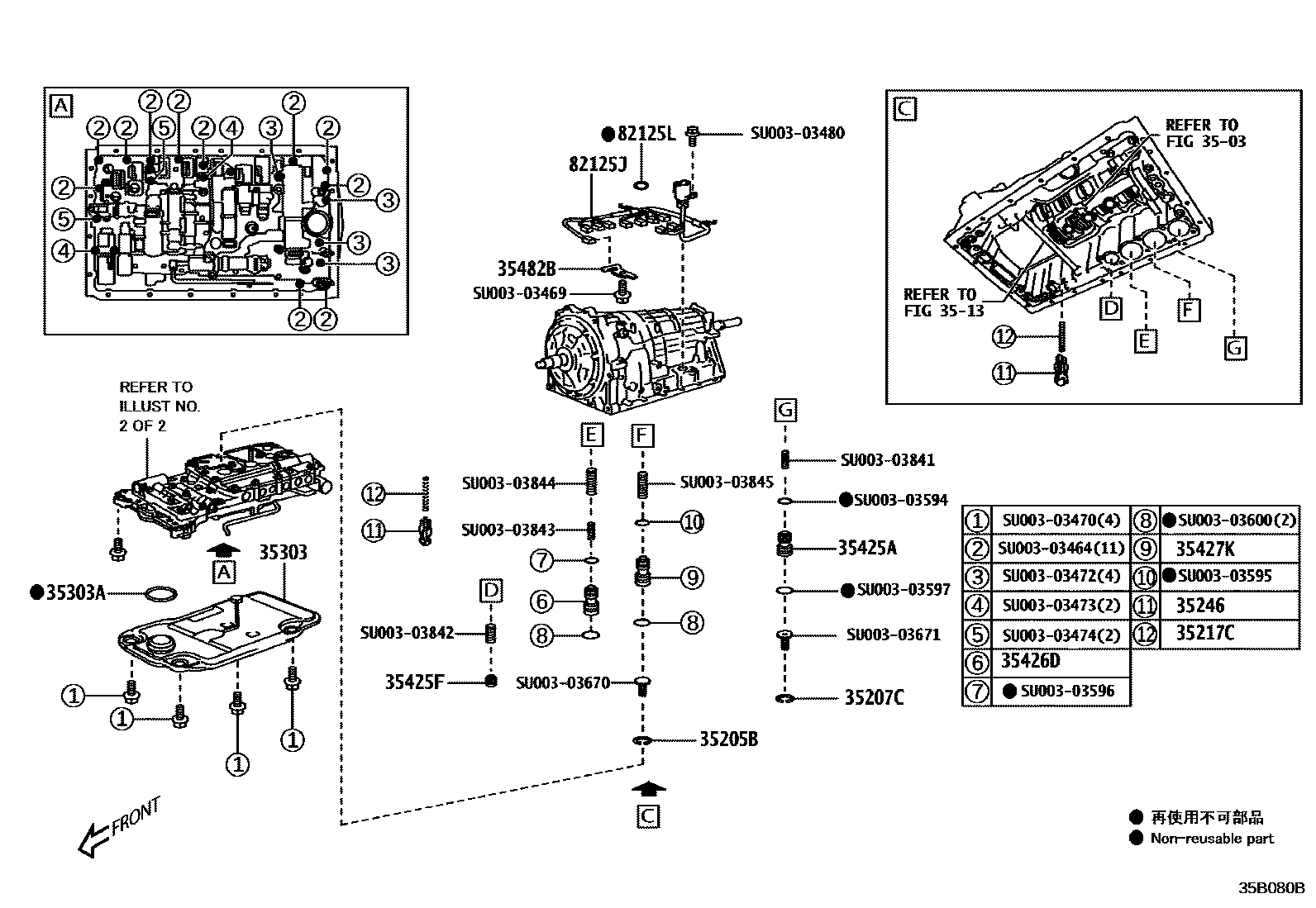 3512 — VALVE BODY & OIL STRAINER (ATM)