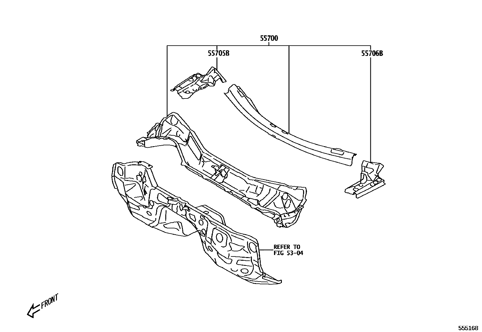 5503 — COWL PANEL & WINDSHIELD GLASS