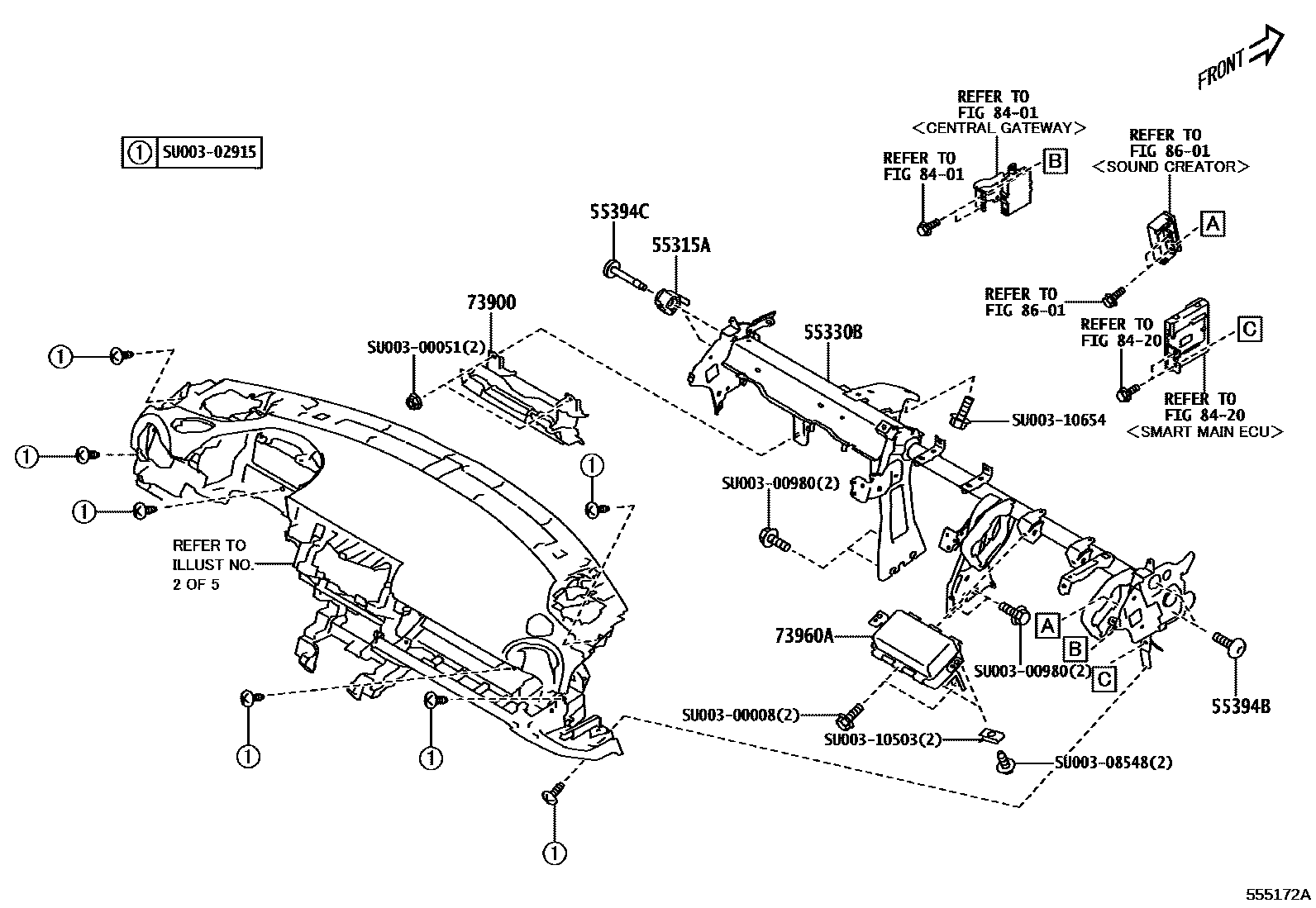 5501 — INSTRUMENT PANEL & GLOVE COMPARTMENT
