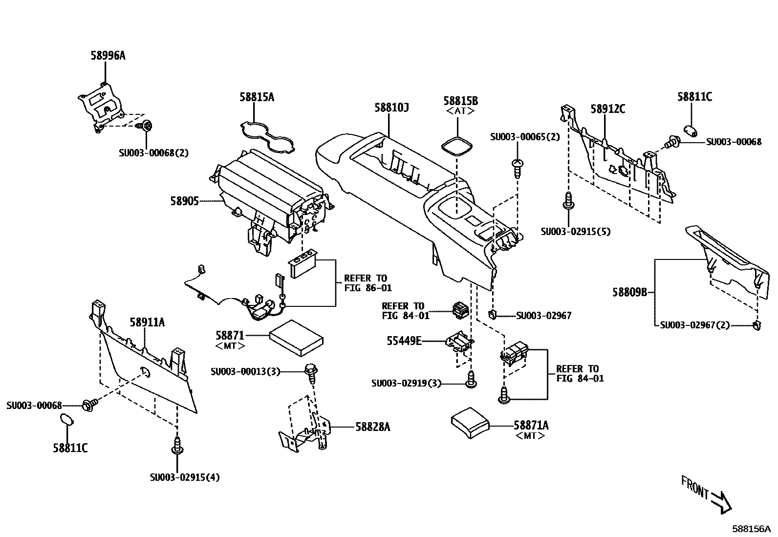 5806 — CONSOLE BOX & BRACKET