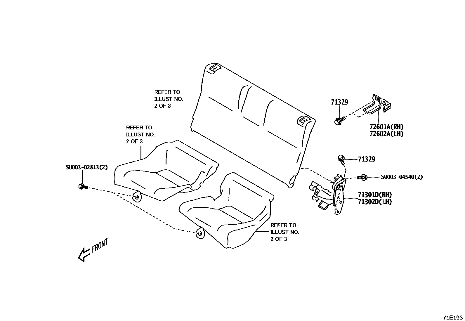 7102 — REAR SEAT & SEAT TRACK