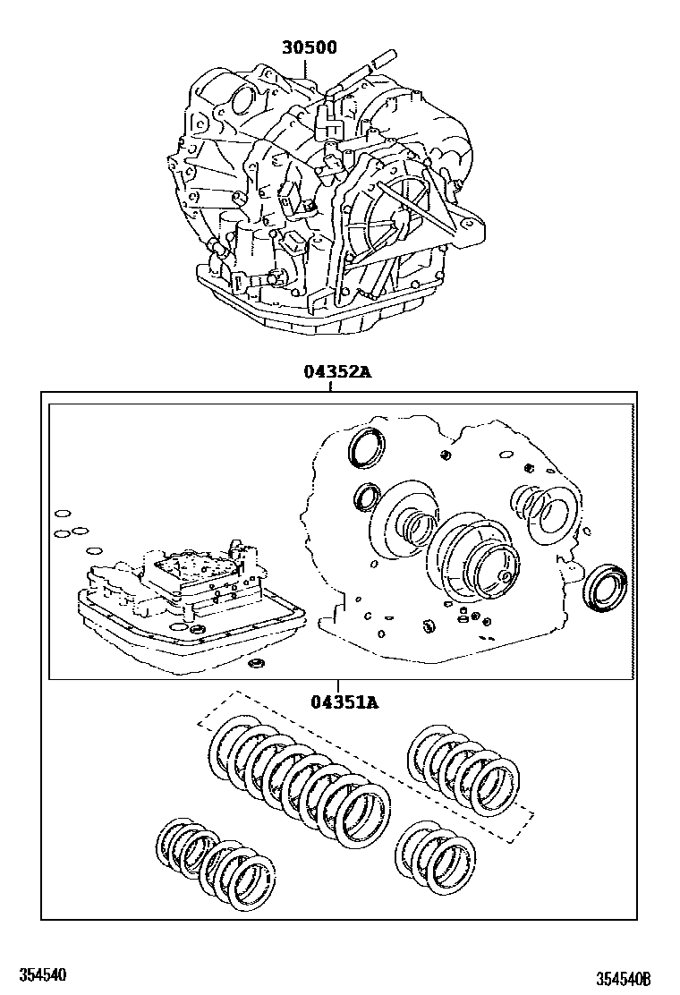 3501 — TRANSAXLE OR TRANSMISSION ASSY & GASKET KIT (ATM)