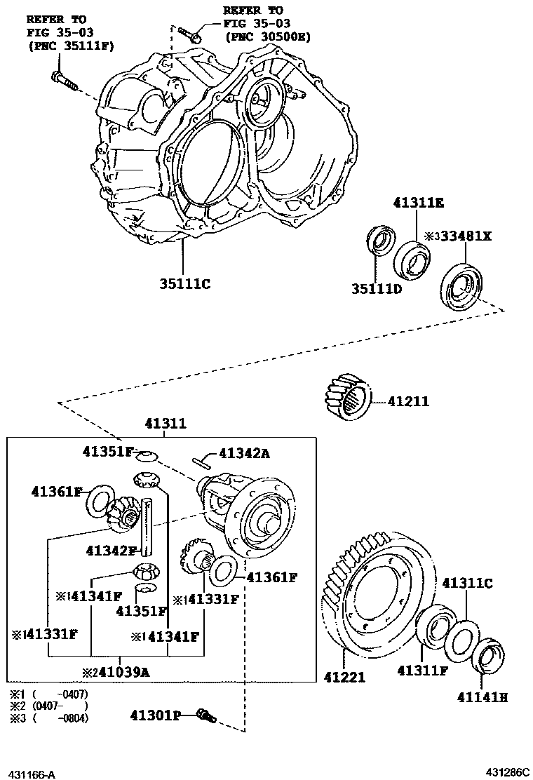 4301 — FRONT AXLE HOUSING & DIFFERENTIAL