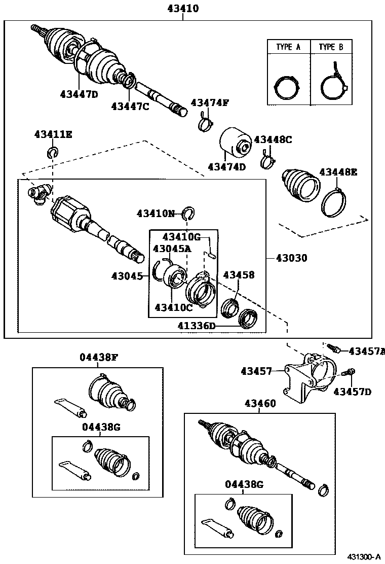 4302 — FRONT DRIVE SHAFT