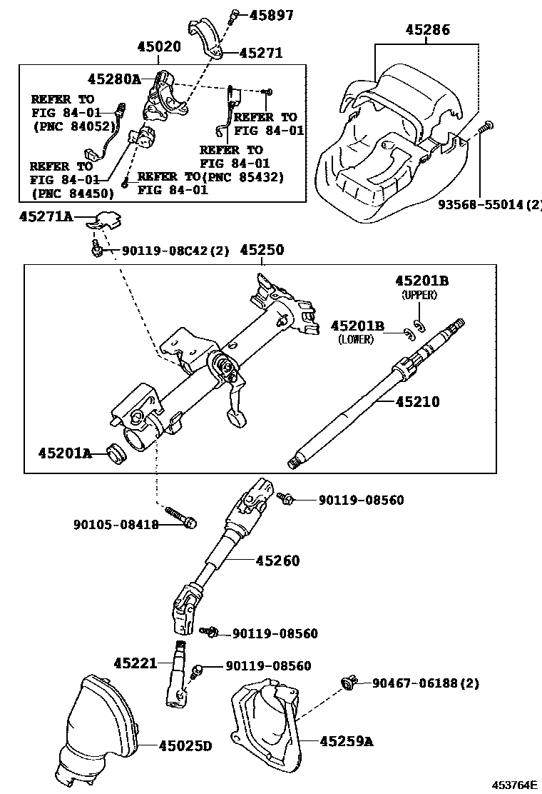4501 — STEERING COLUMN & SHAFT