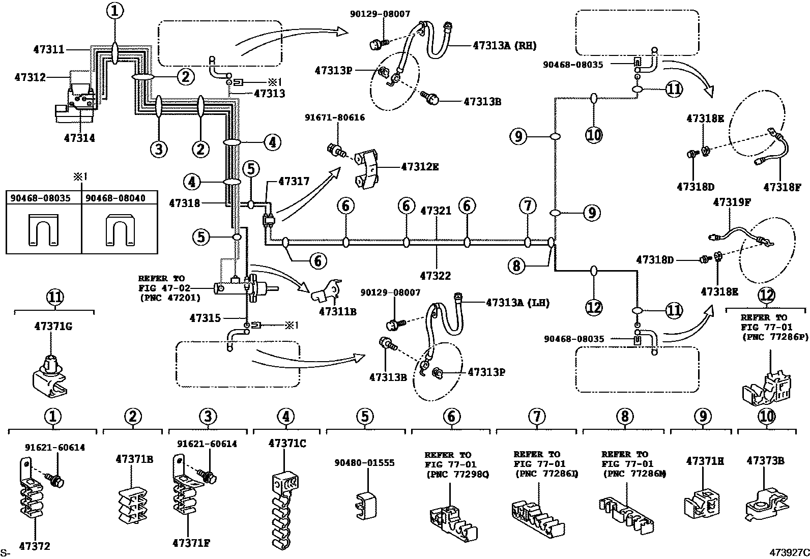 4708 — BRAKE TUBE & CLAMP