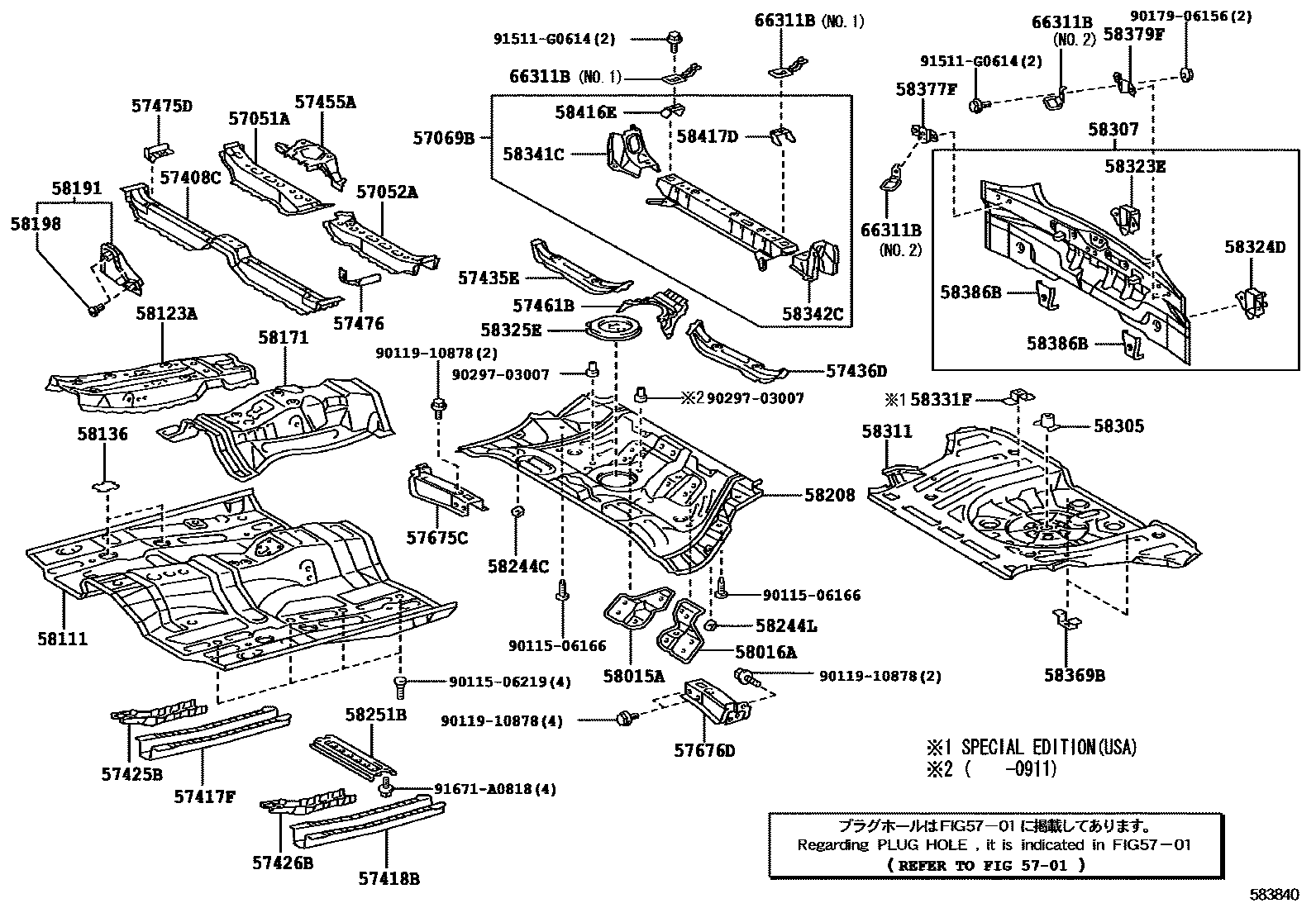 5801 — FLOOR PAN & LOWER BACK PANEL