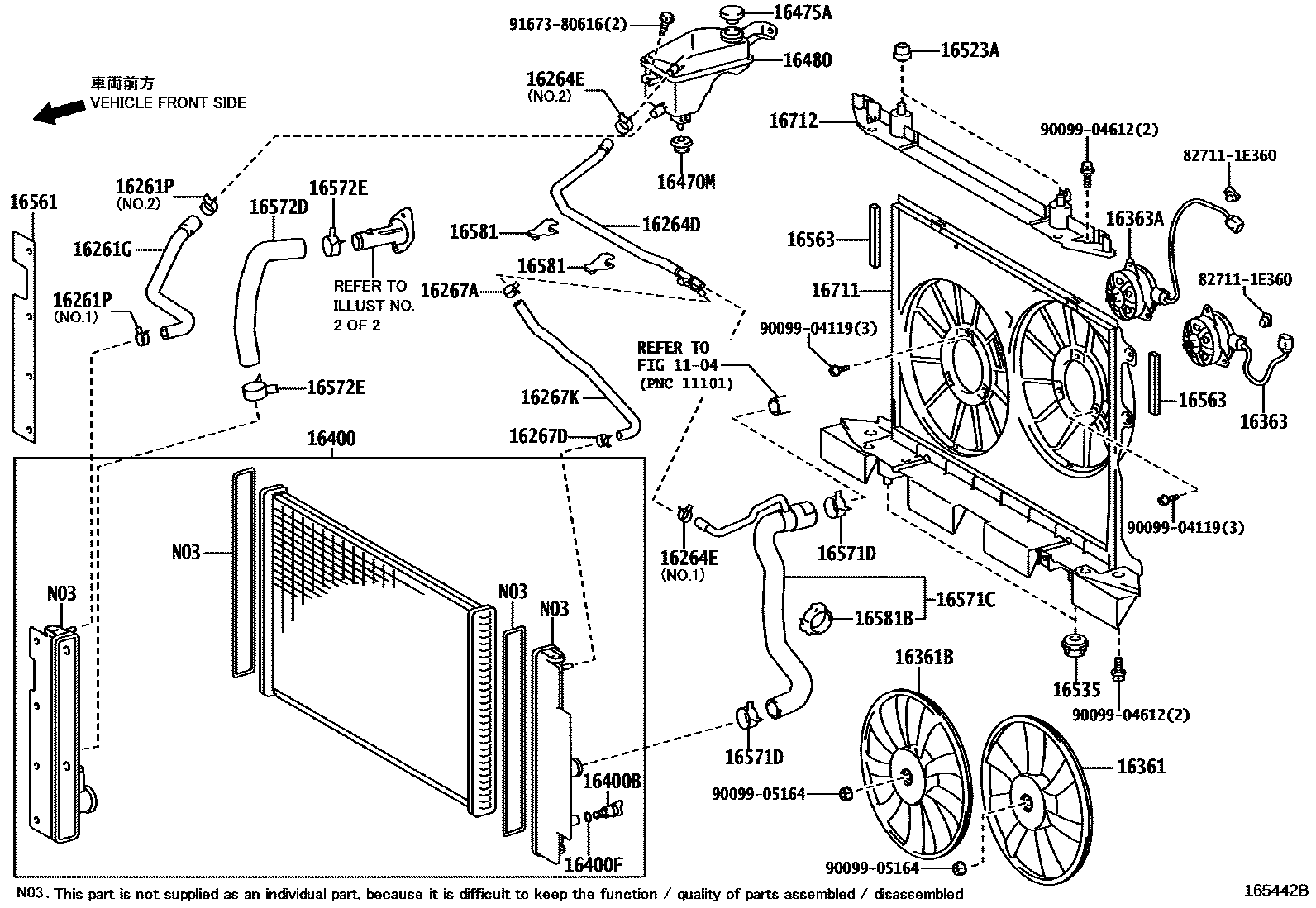 1603 — RADIATOR & WATER OUTLET