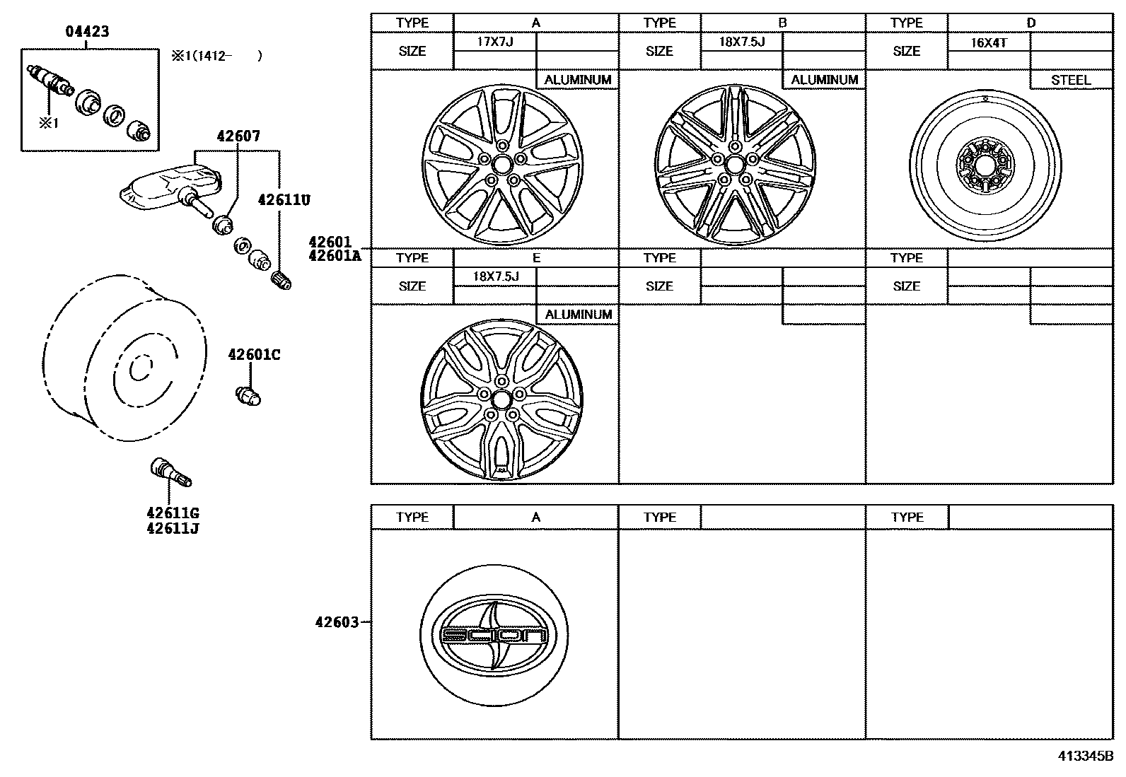 4103 — DISC WHEEL & WHEEL CAP