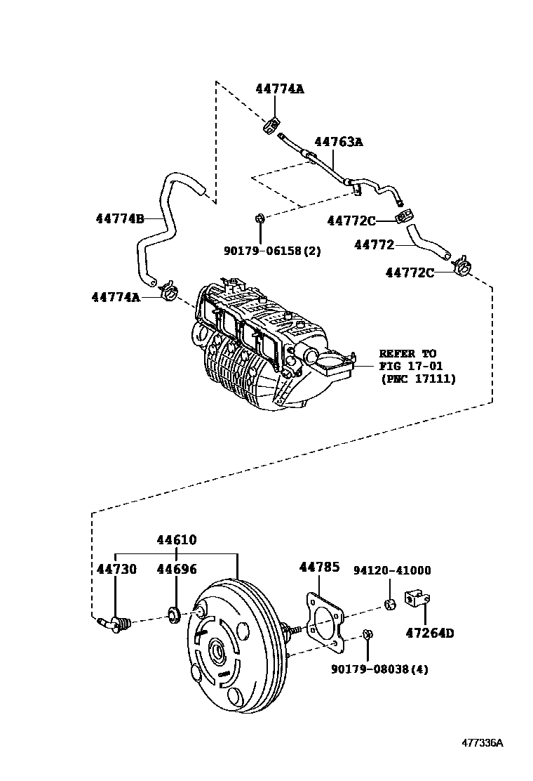4703 — BRAKE BOOSTER & VACUUM TUBE