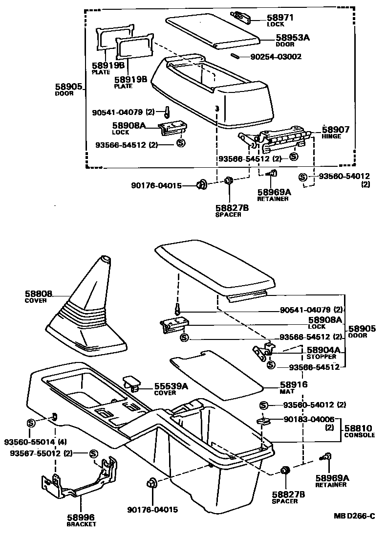 5806 — CONSOLE BOX & BRACKET
