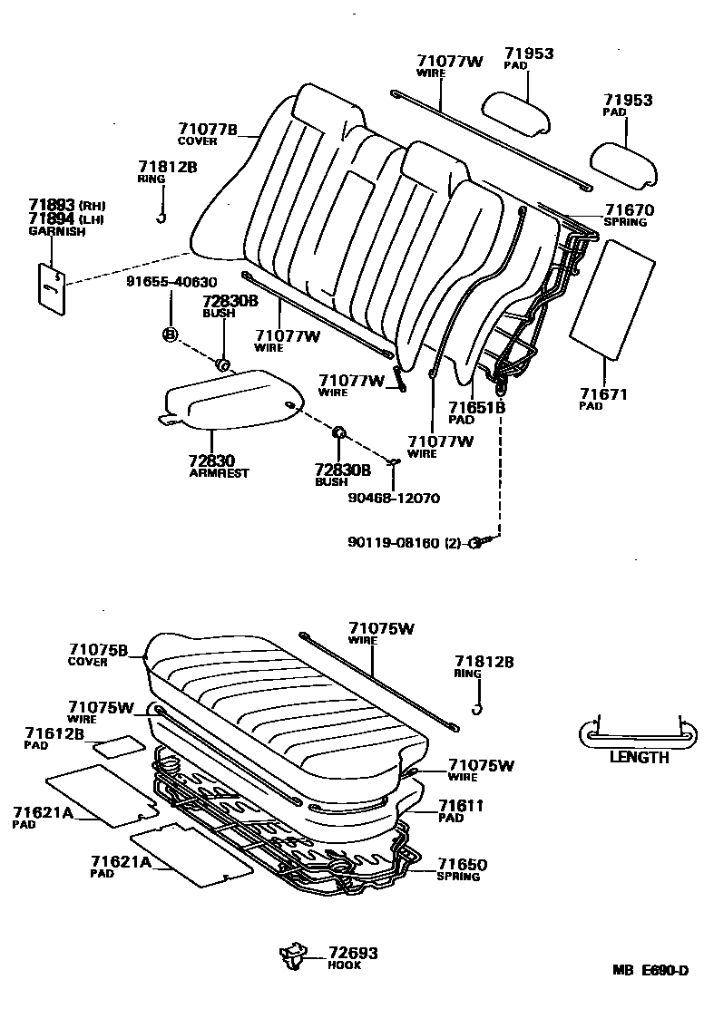7102 — REAR SEAT & SEAT TRACK