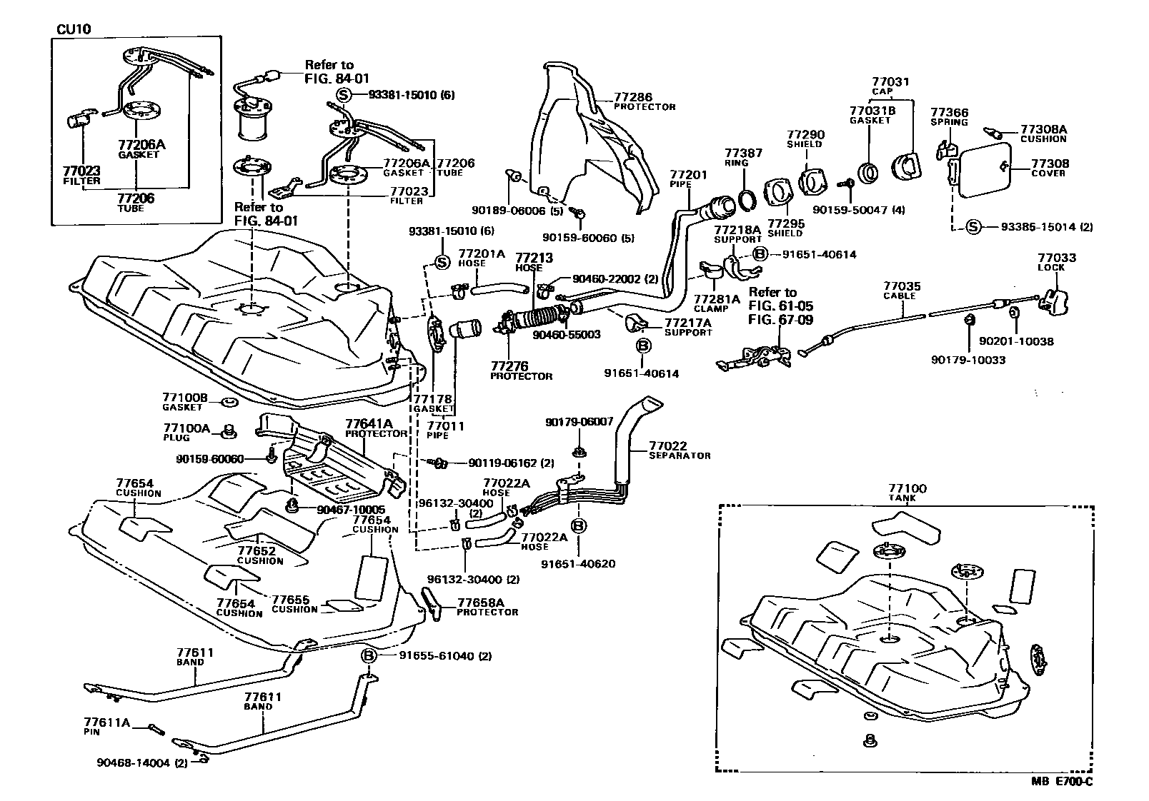 7701 — FUEL TANK & TUBE