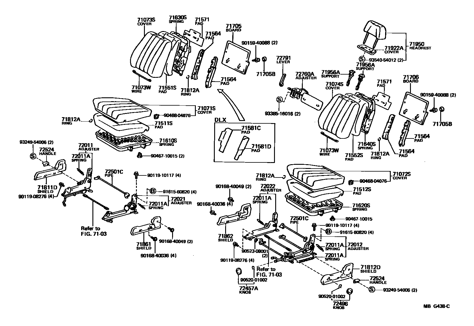 7101 — FRONT SEAT & SEAT TRACK
