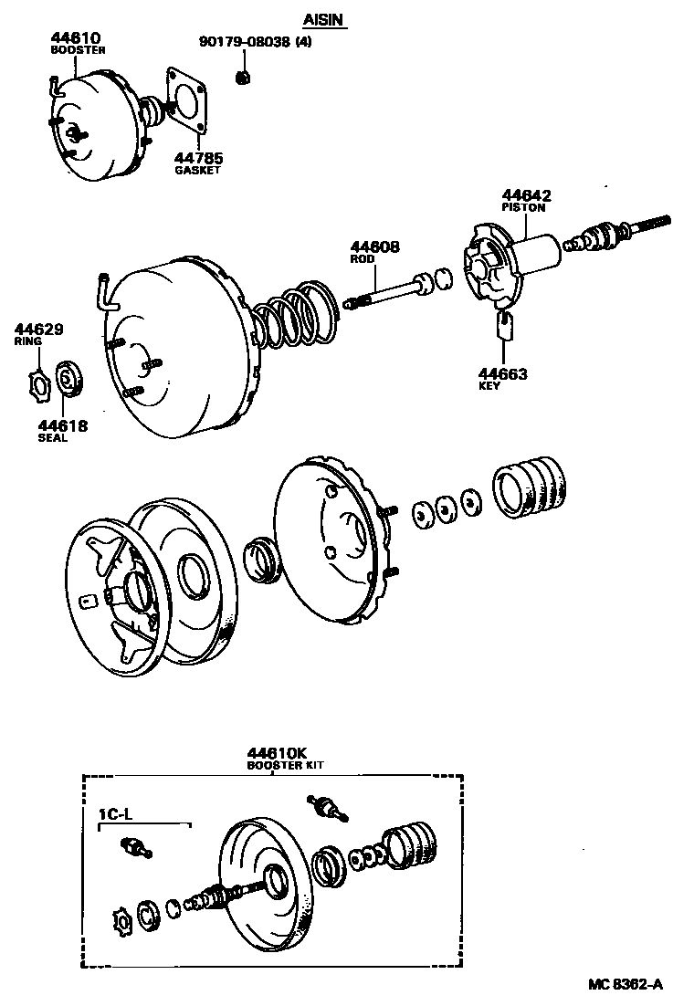 4703 — BRAKE BOOSTER & VACUUM TUBE